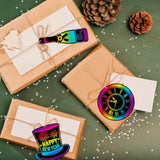 36Pcs New Year Scratch Paper Art Kit, New Year’S Eve Rainbow Scratch Off Cards For 2026 Nye Holiday Activity School Diy Drawing Project Supplies, News Years Paper Scratch Cards