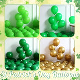 St. Patrick'S Day Balloon Arch Kit,161Pcs Green Gold Balloon Garland With Rainbow,Shamrock,Top Hat,Beer Cup,Horseshoe Foil Balloons For St Patricks Day Irish Festival Lucky One Spring Party Decoration
