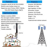 2X2 Mimo 5G External Antenna T-Mobile Outdoor Omni Directional 4G Lte Antennas For N71 Verizon At&T All Us Canadian Carrier With Ts-9 Sma Cable