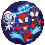 Spidey and Friends Birthday Party Supplies 7pc Foil Balloon Bouquet Decorations