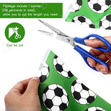 32.8 Ft Soccer Pennant Banner for Soccer Birthday Party Celebrations