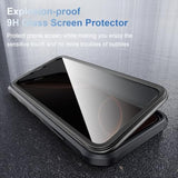 Privacy Case For Iphone 16 Pro Max With 360° Rotatable Stand, Fit For Magsafe Military Grade Drop Tested 9H Privacy Screen Protector Ring Kickstand Anti Peep Full Body Shockproof Rugged Magnetic Case