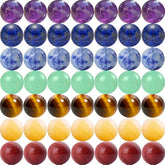 100pcs 8mm 7 Chakra Natural Stone Beads for DIY Bracelets & Jewelry