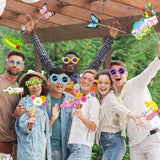 Spring Photo Props, 39Pcs Spring Party Decorations Photo Props, Floral Sun Flower Umbrella Butterfly Hello Spring Photo Booth Props For Spring Fling Picnic Decorations