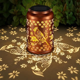 Cardinal Solar Lanterns Outdoor Waterproof Garden Hanging LED Decor Red Bird