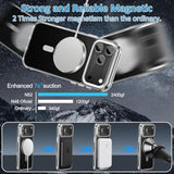 Phone Case Design For Iphone 17 Pro With Stand, Compatible With Magsafe, Anti-Yellowing Magnetic Case For 17 Pro, Military-Grade Drop Protection, Anti-Fingerprint Protector, Clear