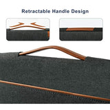 10.1 Inch Laptop Sleeve Case Tablet Bag Water-Resistant Handbag Carrying Compatible With 10.5" Ipad Pro/9.7" Ipad Air 2/10" Surface Go/Samsung Galaxy Tab S2 S3 S4/10.1" Lenovo Yoga Tab 3, Brown