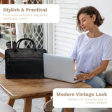 13 Inch Sleeve For Laptop, Black Leather, Organizational Compartments, Business Travel Ready, Handmade, Durable, Sophisticated Design, For Men And Women