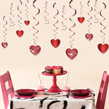 Valentine'S Day Glitter Heart Swirl Hanging Decoration- Bridal Shower,