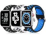 3 Pack Sport Bands Compatible With Apple Watch Band 44Mm 49Mm 46Mm 45Mm 42Mm 41Mm 40Mm 38Mm Men Women,Soft Silicone Breathable Band For Iwatch Se Ultra Iwatch Series 10 9 8 7 6 5 4 3 2 1