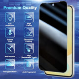 2+2 Pack Privacy Screen Protector Compatible With Galaxy S24 Fe 5G - 2 Tempered Film + 2 Camera Lens Glass - High Clarity - Bubble Free - Anti-Spy Protection - Anti-Shatter