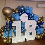 134pcs Blue Balloon Arch Kit β Navy Blue & Gold Balloons for Parties Events