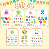 100 Pcs Party Favors Toy Assortment Goodie Bags For Carnival Prizes School Classroom Rewards Pinata Filler For Birthday Party (Style 1)