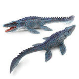 Large 13.4" Mosasaurus Toy, Realistic Hand-Painted Dinosaur Ocean Animal Figurine
