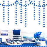 Royal Blue Party-Decoration Heart Garland - 52Ft 21St Birthday Bachelorette Hanging Backdrop Streamers,Graduation Engagement Wedding Christmas Banner Decor Supplies