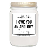 You Nique Designs Apology Gifts 8Oz Candle - Im Sorry For Her, Girlfriend, Wife - Sorry Present, Apology Gift For Him, Men - Unique I'M Sorry Surprise (Lavender & Vanilla)