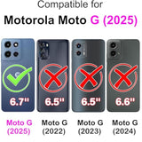 Designed For Motorola Moto G 5G 2025 Case Wallet,Women Flip Folio Cover With Embossed Pu Leather Stand Credit Card Holders Slots Wrist Strap Phone Case For Motorola Moto G 2025 (Rose Gold Butterfly)