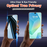 [2+1 Pack Privacy Screen Protector+Instant Paste Warehouse For Samsung Galaxy A16 5G|Anti-Spy Tempered Glass With Fingerprint Unlock Support, Anti-Scratch, 9H Hardness & Easy Installation
