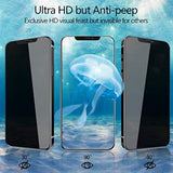 3 Pack iPhone 12/12 Pro Privacy Screen Protector, 9H Tempered Glass, Anti-Spy