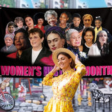 Women's History Month Backdrop 71×43 Inch National Women's Day Party Decor