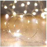 10FT Battery Operated Fairy Lights Warm White String Lights for Bedroom Wedding Party Centerpiece Decor