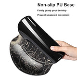 Mouse Pad With Wrist Support, Non Slip Mousepad Wrist Rest For Office, Computer, Laptop & Mac- Durable & Comfortable & Lightweight Ergonomic Support Mouse Mat Moon Stars