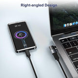 Usb C 90 Degree Adapter 3Pack,Right Angle Usb C Male To Type C 3.2 Gen 2 Femal