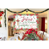 Christmas Nativity Backdrop Jesus Is The Reason For The Season Photography Background Banner Christmas Religious Xmas Holy Nativity Party Decorations Photo Booth Banner (7X5Ft(82 X 59 Inch))