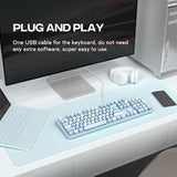 Usb Wired Computer Keyboard - Retro Typewriter Keyboard - Full Size Office Key