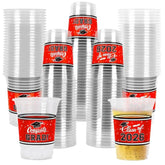Class Of 2026 Celebration - 100 Pcs 16Oz Red Graduation Plastic Cups For Sturdy & Durable Drinkware For Grad Festivities | Essential Graduation Party Supplies & Decorations