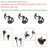 Small Earbud Replacement Tips - Silicone Ear Tips Compatible With Bose Qc20 Qc20I Soundsport Sie2I Ie2 Ie3 Headphones - 3 Pairs