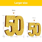 50Th Birthday Party Decorations Anniversary 50Th Centerpiece Table Decorations For Men Women(30 * 30 * 3Cm)