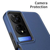 TCL 50 XE 5G Case with Screen Protector Dual Layer Shockproof Blue