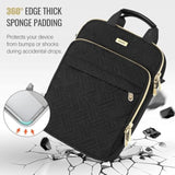 MoKo 13-14 in Puffer Laptop Sleeve Bag for 13-inch New Mac Air/Pro, 14-inch MacBook Pro M4/M3/M2/M1, 13.8“ Surface, Puffy Laptop Carrying Case with Handle & Shoulder Strap, Black