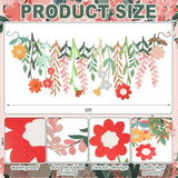 2 Pcs Flower Banner Garland Double-Sided Colorful Waterproof Flower Birthday Party Decoration Paper Backdrop For Birthday Wedding Baby Shower(Colorful)