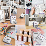 Sticker Printer, Thermal Bluetooth Inkless Printer With 10 Rolls Paper, Sticker Maker, Print Pod, Perfect For Notes, Journal, Diy, Kids Gifts, Compatible With Android & Ios