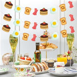 Brunch Themed Party Decorations, 3Pcs Breakfast Banner Kit, Let’S Brunch Birthday Baby Shower Bachelorette Bridal Shower Party Decorations Supplies