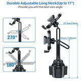 Upgraded Cup Phone Holder, Adjustable Mount for All 4.0-7.0 inch Smartphones