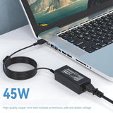 2.25A 20V Ac Adapter Power Cord For Lenovo Adlx45Ncc2A Adlx45Nlc2A Adlx45Ncc3A