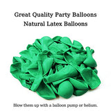 Green Balloons 12 inch, 110pcs Latex Party Balloons Helium Quality for Birthday Graduation Baby Shower Valentines Christmas Wedding Party Decorations (Green)