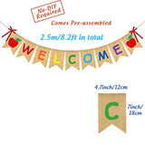 Welcome Burlap Banner for Back-to-School Parties, Classroom & Teacher Décor