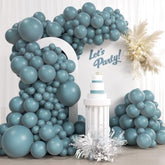 110Pcs Slate Blue Balloons, 18 12 10 5 Inch Dusty Blue Balloons Different Sizes Balloon Garland For Baby Shower Wedding Birthday Party Decorations