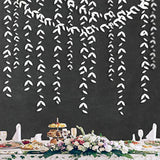 52 Ft White Party Decorations Leaf Garland Kit Paper Hanging White Lea