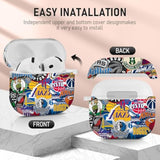 For Apple Airpods 4Th Generation Case Cover(2024), Protective Tpu Soft Cases Cover Rugged For Airpods 4 Case With Cleaner Kit & Keychain For Women Men?Basketball