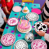 Cowgirl Birthday Party Decorations, Western Cowgirl Decorations Includes Dinner Plates, Dessert Plates, Napkins For Disco Bachelorette Party Decorations
