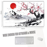 Gaming Mouse Pad 36X24 Desk Mat Large Mousepad Cherry Blossom Desk Pad Big Computer Mat Extended Mouse Mat Non Slip For Women Work Home