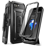 SUPCASE for iPhone SE 3rd Generation / iPhone SE 2nd Generation / iPhone 7/ iPhone 8 Case (Unicorn Beetle Pro), with Screen Protector & Stand & Holster Rugged Phone Case for Apple iPhone SE, Black
