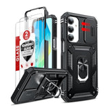 2-Pack Galaxy A16 5G Case with Screen & Camera Protectors Military-Grade Black