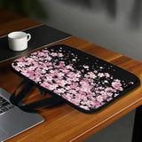 Pink Cherry Blossom Laptop Bag 10-17Inch Laptop Sleeve Case For Most Laptops With Handle Briefcase Carrying Computer Bag With Large Capacity Pocket
