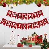 Merry Christmas Banner - Fireplace & Wall Decor, Indoor Christmas Decorations